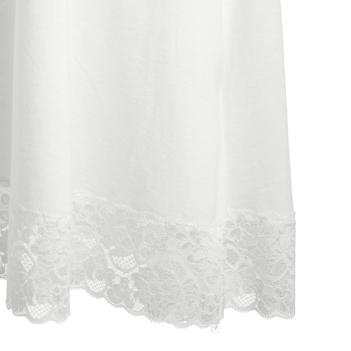 Sleeveless Night Dress W Lace Off White