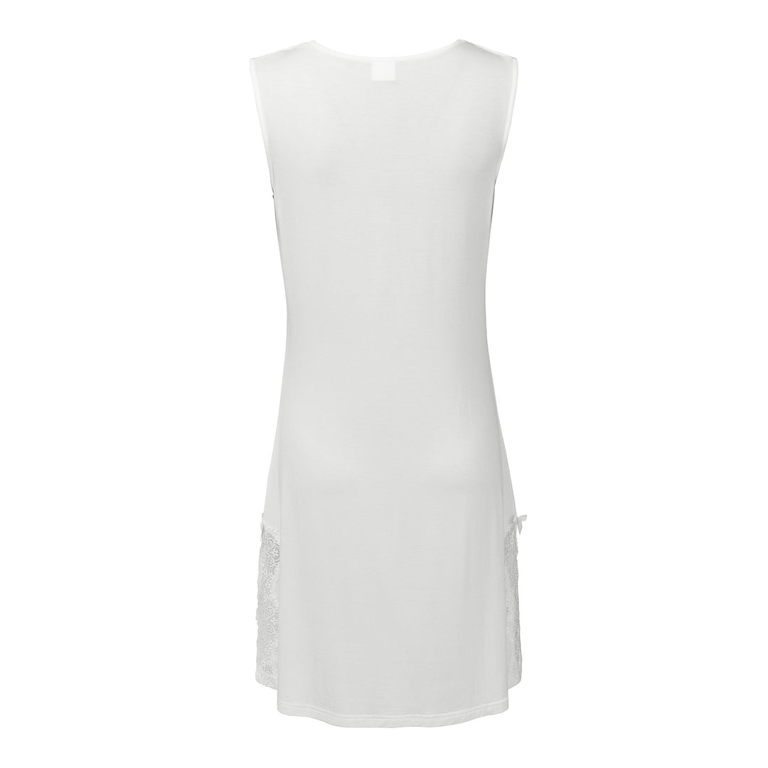 Sleeveless Night Dress Off White