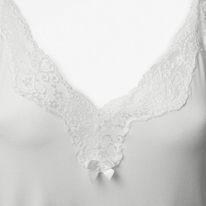 Sleeveless Night Dress Off White