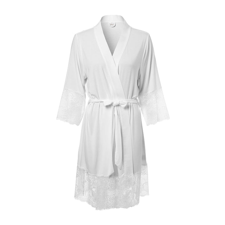 Lace Robe Off White