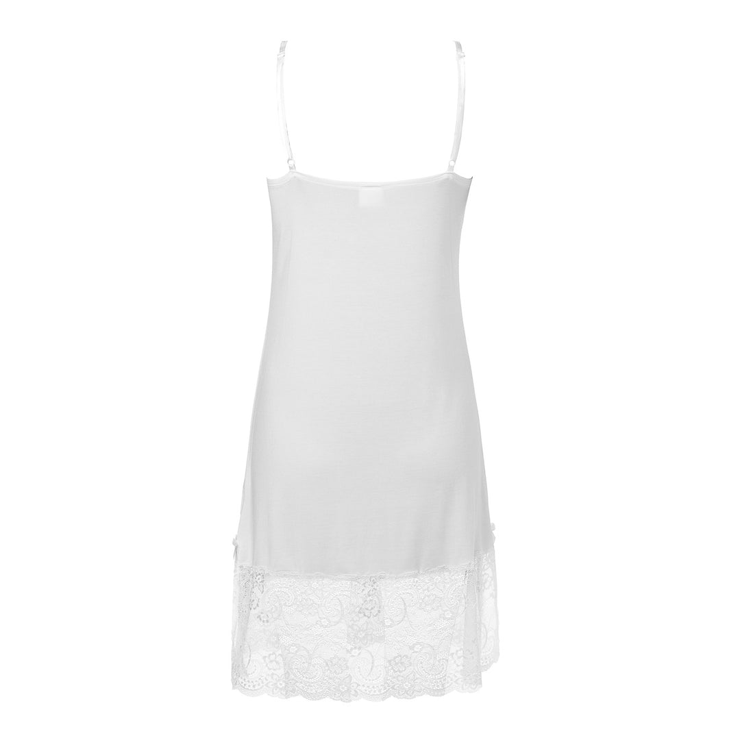 Spaghetti Strap Lace Night Dress Off White