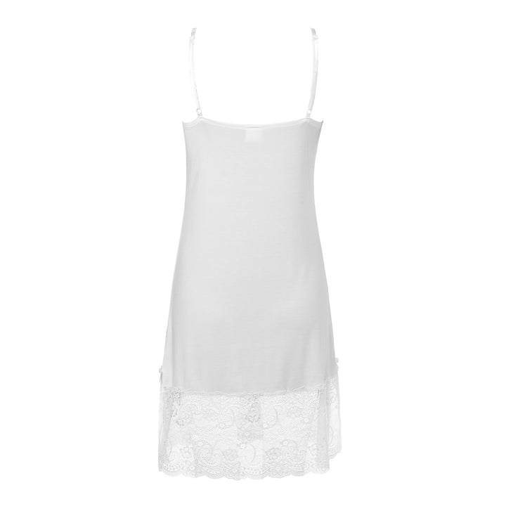 Spaghetti Strap Lace Night Dress Off White