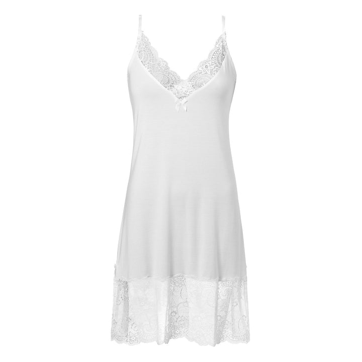 Spaghetti Strap Lace Night Dress Off White