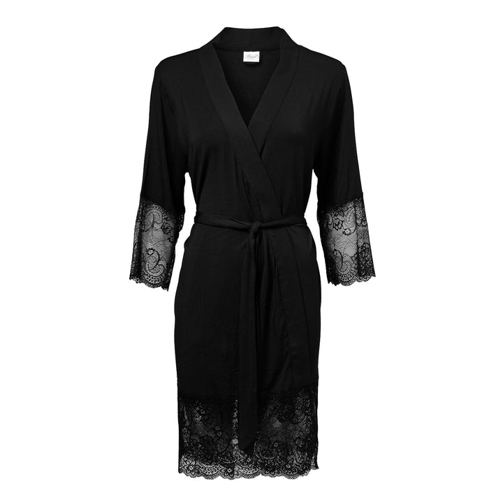 Lace Robe Black
