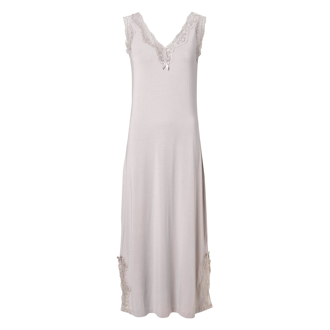 Sleeveless V-Neck Night Gown Beachstone