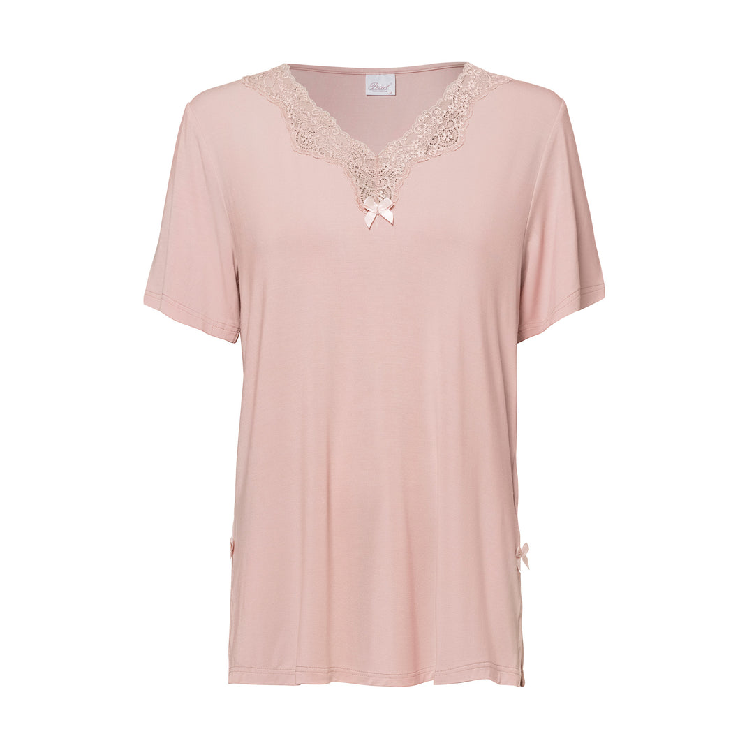 Short Sleeve Top Misty Rose