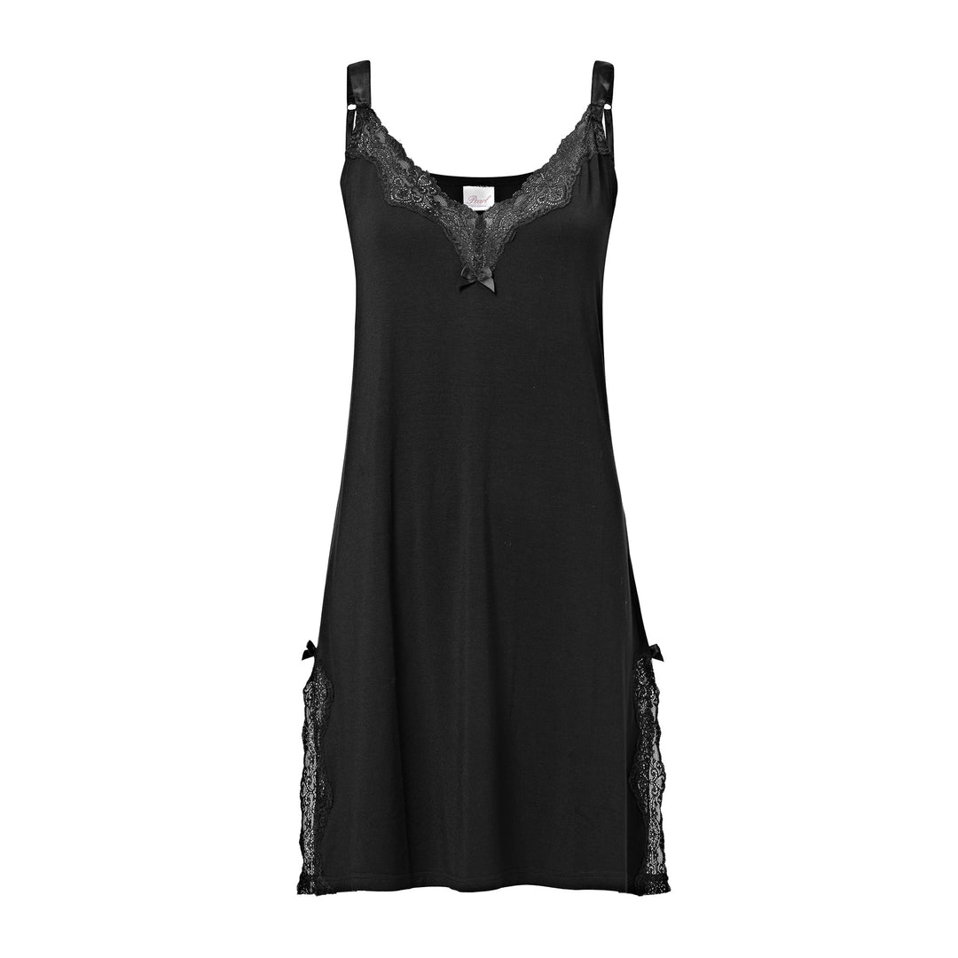 Spaghetti Strap Night Dress Black