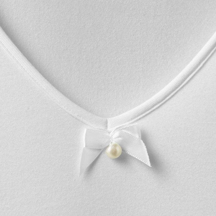 Short Sleeve Night Dress W Lace