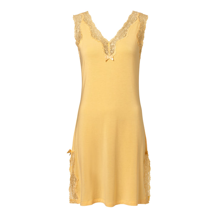 Sleeveless V-neck Night Dress Sunflower