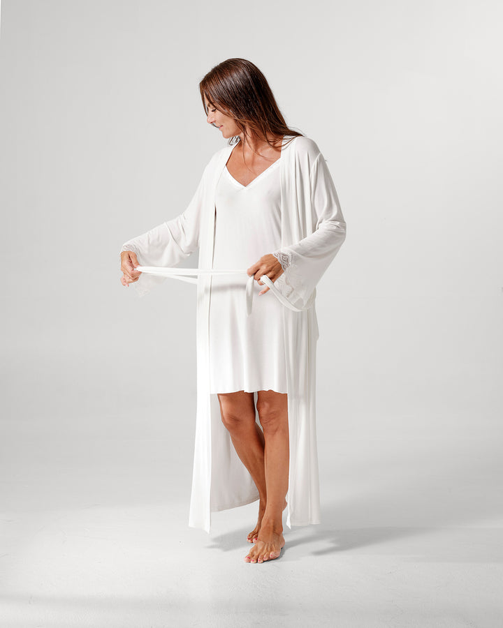Long Robe Off White