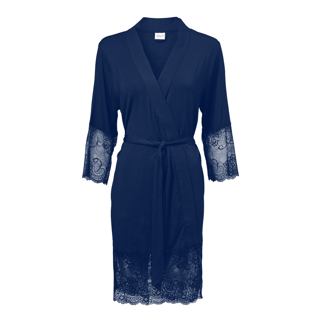 Lace Robe Navy