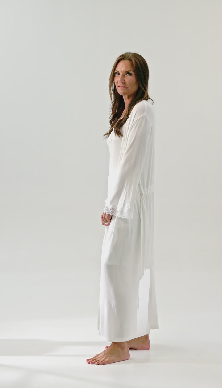 Long Robe Off White