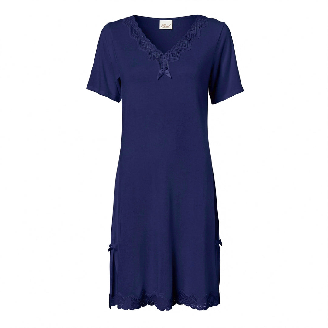 Short Sleeve Night Dress Navy