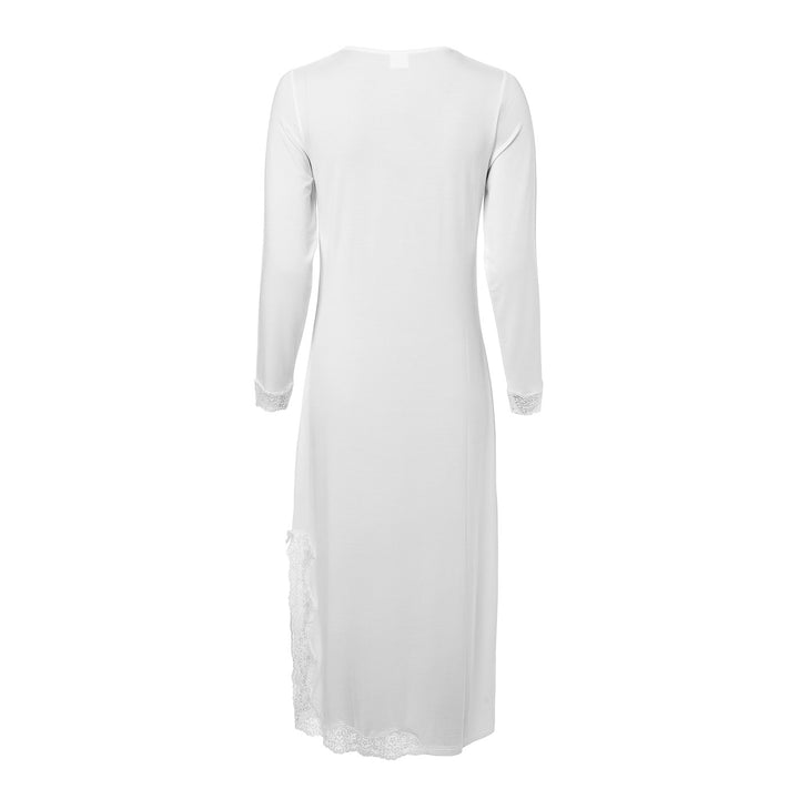 Long Sleeve Night Gown Off white