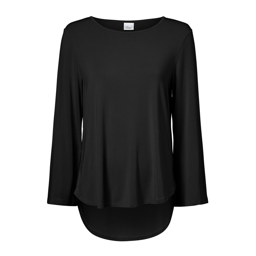 Long Sleeve Relaxed Top Black